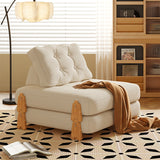 Modular Floor Folding Sofa Bed in High-Quality Fabric & Solid Wood - Convertible & Comfortable for Versatile Seating