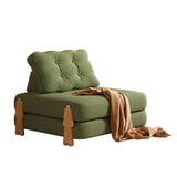 Modular Floor Folding Sofa Bed in High-Quality Fabric & Solid Wood - Convertible & Comfortable for Versatile Seating