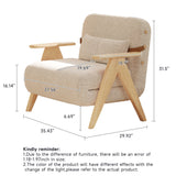 WEHOMZ Foldable Reclining Sofa Bed with Armrests in Cotton Linen, Breathable & Space-Saving Design