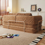 Corduroy Modular Futon Couch Bed & Sleeper Sofa in Caramel, Gray, Beige