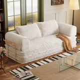 Corduroy Modular Futon Couch Bed & Sleeper Sofa in Caramel, Gray, Beige