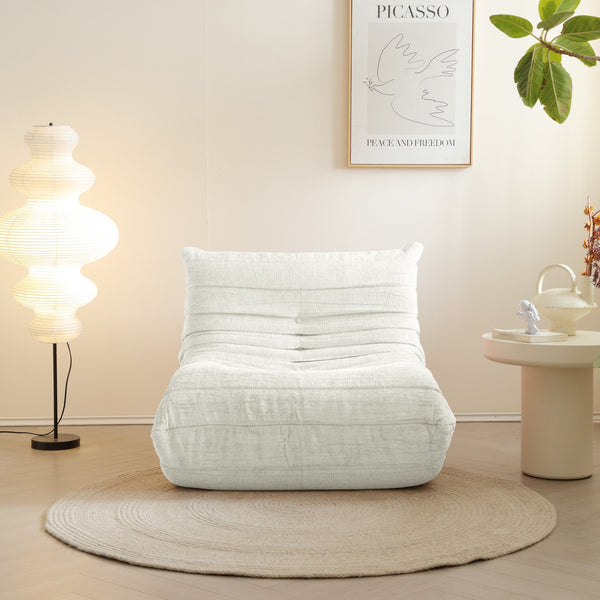 WEHOMZ Lazy Foam Sofa – Ergonomic Floor Couch in Chenille, Multiple Co