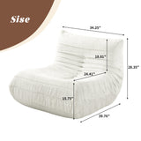 WEHOMZ Lazy Foam Sofa – Ergonomic Floor Couch in Chenille, Multiple Colors Available