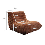 WEHOMZ Lazy Foam Sofa – Ergonomic Floor Couch in Chenille, Multiple Colors Available
