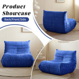 WEHOMZ Lazy Foam Sofa – Ergonomic Floor Couch in Chenille, Multiple Colors Available