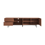 WEHOMZ Brown Media Console TV Stand with Drawers & Doors for 78-inch TVs