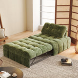 Modern Chenille Pull-Out Single Sofa Bed – Space-Saving Lounge & Guest Sleeper