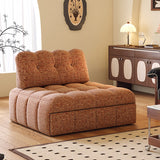 WEHOMZ Modern Chenille Pull-Out Sofa Bed – Forest Green, Creamy White & Ivory Teddy Plush