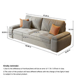 Velvet Modern Convertible Sleeper Sofa Bed with Storage & Pull-Out Couch - Available in Blue, Deep Grey, Light Grey