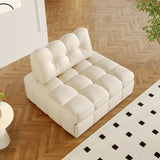 Modern Convertible Sofa Bed in Beige & Black - Foam Cushion with Cat Scratch Resistant Fabric