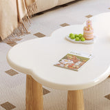 Modern Creative Cloud Coffee Table in Beige - Wood & MDF, Contemporary Style