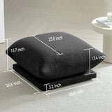WEHOMZ Cloud Sectional Couch - Modular, Oversized Sofa in Lambswool Fabric, Available in White, Black & Green