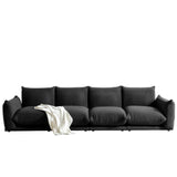 WEHOMZ Cloud Sectional Couch - Modular, Oversized Sofa in Lambswool Fabric, Available in White, Black & Green
