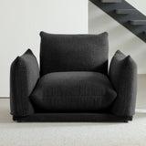 WEHOMZ Cloud Sectional Couch - Modular, Oversized Sofa in Lambswool Fabric, Available in White, Black & Green