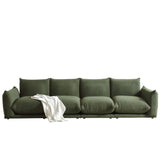 WEHOMZ Cloud Sectional Couch - Modular, Oversized Sofa in Lambswool Fabric, Available in White, Black & Green
