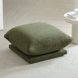 WEHOMZ Cloud Sectional Couch - Modular, Oversized Sofa in Lambswool Fabric, Available in White, Black & Green