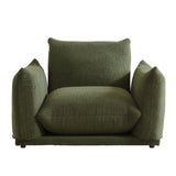 WEHOMZ Cloud Sectional Couch - Modular, Oversized Sofa in Lambswool Fabric, Available in White, Black & Green
