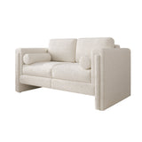 Modern Modular Sectional Sofa in Teddy Velvet or Cotton & Linen