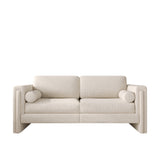 Modern Modular Sectional Sofa in Teddy Velvet or Cotton & Linen