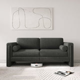 Modern Modular Sectional Sofa in Teddy Velvet or Cotton & Linen