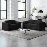 Modern Modular Sectional Sofa in Teddy Velvet or Cotton & Linen