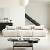 WEHOMZ Modern Teddy Velvet Sectional Sofa – Modular & Upholstered in Luxurious Fabric