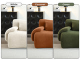 WEHOMZ Modern Teddy Velvet Sectional Sofa – Modular & Upholstered in Luxurious Fabric