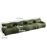 WEHOMZ Modern Teddy Velvet Sectional Sofa – Modular & Upholstered in Luxurious Fabric