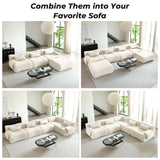 WEHOMZ Modern Teddy Velvet Sectional Sofa – Modular & Upholstered in Luxurious Fabric