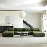 WEHOMZ Modern Teddy Velvet Sectional Sofa – Modular & Upholstered in Luxurious Fabric