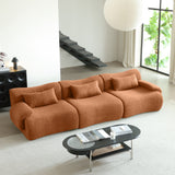 WEHOMZ Modern Teddy Velvet Sectional Sofa – Modular & Upholstered in Luxurious Fabric