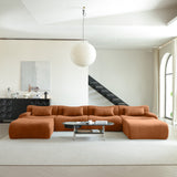 WEHOMZ Modern Teddy Velvet Sectional Sofa – Modular & Upholstered in Luxurious Fabric