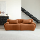 WEHOMZ Modern Teddy Velvet Sectional Sofa – Modular & Upholstered in Luxurious Fabric