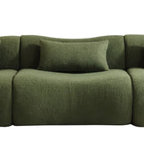 WEHOMZ Modern Teddy Velvet Sectional Sofa – Modular & Upholstered in Luxurious Fabric