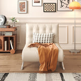 WEHOMZ Retro Leather Barcelona Chair in Faux Leather - Convertible Sofa Bed with Stainless Steel Legs, Available in Black, Orange, & Beige