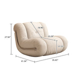 Rocking Sofa Leisure Chair in Black, White, Brown, Green - Faux Leather & Technology Velvet Recliner