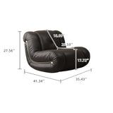 Rocking Sofa Leisure Chair in Black, White, Brown, Green - Faux Leather & Technology Velvet Recliner