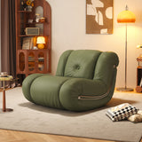 Rocking Sofa Leisure Chair in Black, White, Brown, Green - Faux Leather & Technology Velvet Recliner