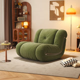 Rocking Sofa Leisure Chair in Black, White, Brown, Green - Faux Leather & Technology Velvet Recliner