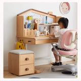 Beech Solid Wood Kids Storage Stool