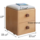 Beech Solid Wood Kids Storage Stool