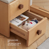 Beech Solid Wood Kids Storage Stool