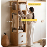 Beech Solid Wood Bedroom Furniture Set Children's Bed Montessori.