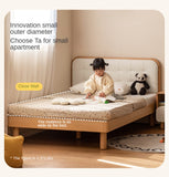 Beech Solid Wood Bedroom Furniture Set Children's Bed Montessori.