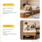 Beech Solid Wood Bedroom Furniture Set Children's Bed Montessori.