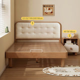 Beech Solid Wood Bedroom Furniture Set Children's Bed Montessori.
