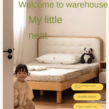 Beech Solid Wood Bedroom Furniture Set Children's Bed Montessori.