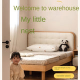 Beech Solid Wood Bedroom Furniture Set Children's Bed Montessori.