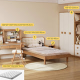 Beech Solid Wood Bedroom Furniture Set Children's Bed Montessori.