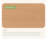Beech Solid Wood Bedroom Furniture Set Children's Bed Montessori.